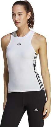 Aeroready Training Essentials Regular 3-Stripes Tank (White/Black) Women's Clothing