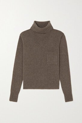 Cashmere Turtleneck Sweater - Brown