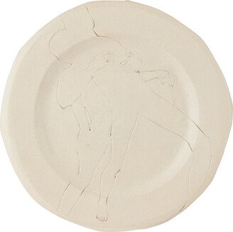 Yellow Nose Studio SSENSE Exclusive White You Hold Me I Hold You Dinner Plate