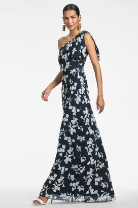 Chelsea Gown - Navy Venetia Petal