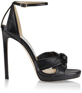 Rosie 120MM Leather Platform Sandals