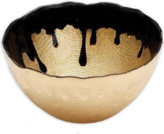 Black Dipped Gold Dessert Bowl - 6D-AA