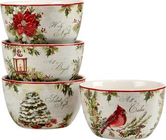 Silent Night 4 Piece Ice Cream Bowl Set