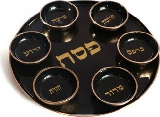 Pesach Seder Plate, Seder Table Décor, Passover Gift, Jewish Gift 100% Kosher Made in Israel. Judaica Gift For Wadding-AD