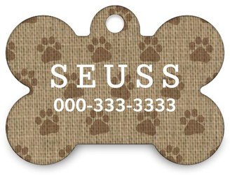 Pet Tags: Craft Paw Bone Pet Tag, Brown