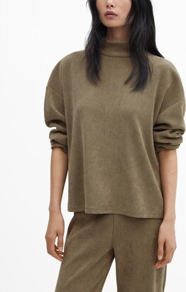 Women's High Collar Sweatshirt