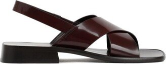 Crossover Strap Slingback Sandals