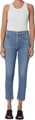 Nico Womens High Rise Slim Fit Ankle Jeans