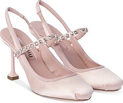 Women's Calzature Donna Embellished Slingback Pumps