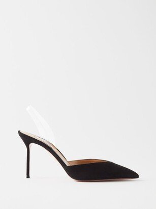 V Plexi 85 Suede Slingback Pumps