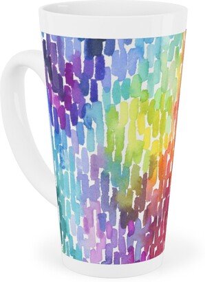Mugs: Watercolor Marks - Multi Tall Latte Mug, 17Oz, Multicolor