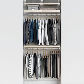 Elfa Decor 3' Reach-In Closet White and Birch