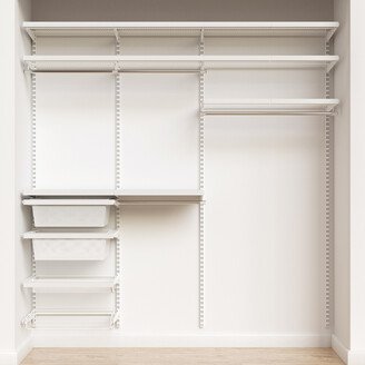 Elfa Decor 7' Reach-In Closet White and White