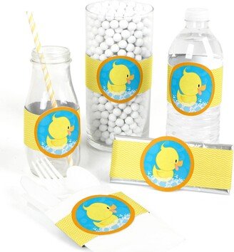 Big Dot Of Happiness Ducky Duck - Baby Shower or Birthday Party Diy Wrapper Favors and Decor - 15 Ct