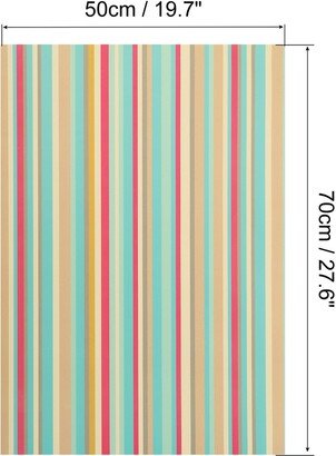 Unique Bargains Wrapping Paper, Stripe,Dots,Wave 20x28