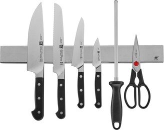 Pro 7pc Set w/17.5 Stainless Magnetic Knife Bar