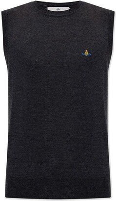 Orb Embroidered Knit Vest