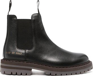 serial-number leather Chelsea boots-AA