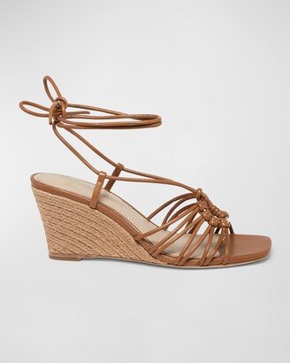 Sierra Leather Ring Wedge Espadrilles