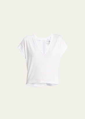 Le High Rise V-Neck Tee-AA