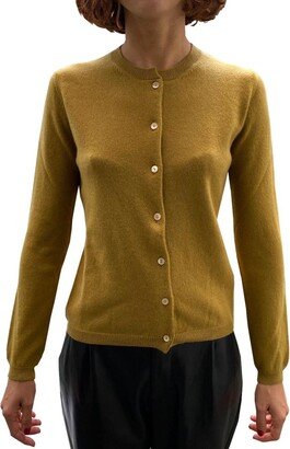 LA ROSE cardigan cashmere ocra