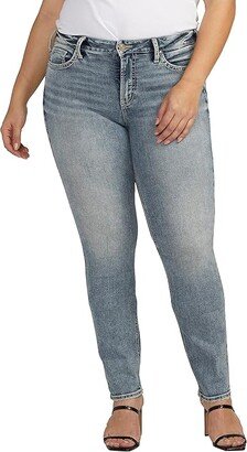 Plus Size Suki Mid-Rise Straight Leg Jeans W93413ECF289 (Indigo) Women's Jeans