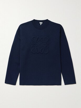 Logo-Debossed Wool-Blend Sweater