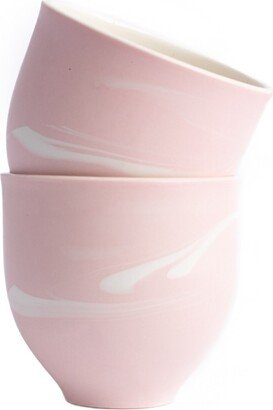 Michelle Williams Ceramics Small Marbled Tumbler - Pink