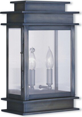 Livex Princeton 2-Light Outdoor 15.25 Wall Lantern