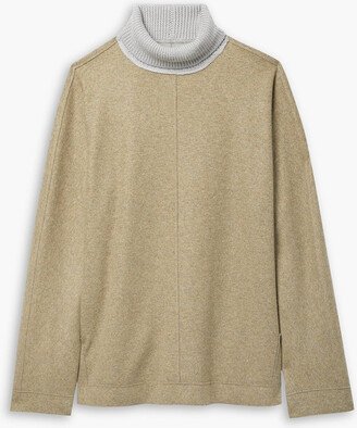 Lafayette 148 Whitaker mélange wool-blend turtleneck sweater