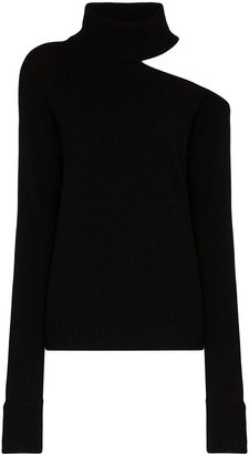 Raundi cold-shoulder turtleneck sweater