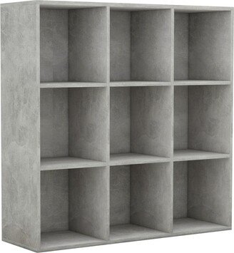 Book Cabinet Concrete Gray 38.6