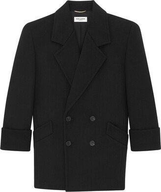 Double-Breasted Wool Coat-CY