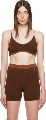 Brown Le Raphia 'Le Pralu' Bra