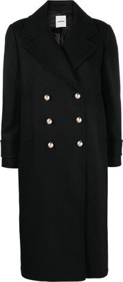 Double-Breasted Wool-Blend Coat-AU