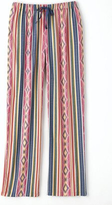 Women's Terra Stripe Rayon Pants - Ranch Blue Multi - PS - Petite Size