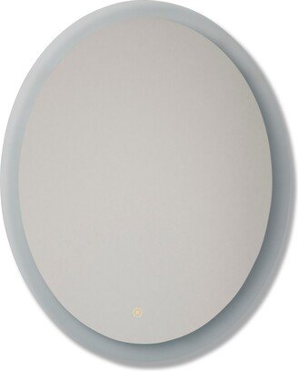 Frameless Oval LED Mirror