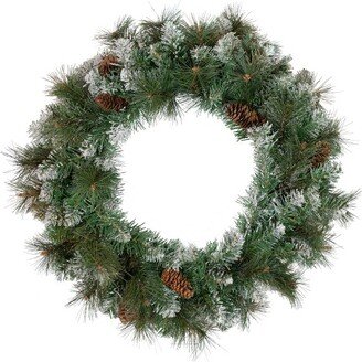 Northlight Real Touch™️ Snow Valley Pine Artificial Christmas Wreath - Unlit- 24