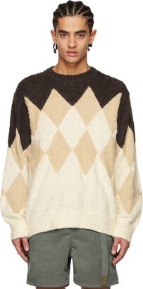 Brown Argyle Sweater