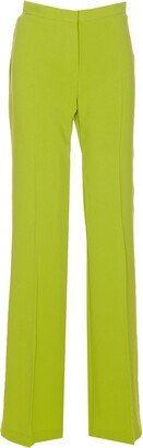 High-Waist Straight-Leg Trousers-BK