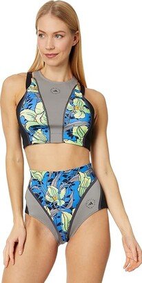 TrueNature Bikini Top HT1117 (Dove Grey/Multicolor/Black) Women's Swimwear