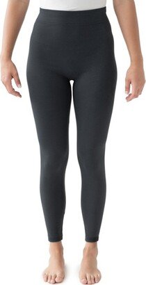 Women's Fleece Lined Leggings-Charcoal 2X/3X