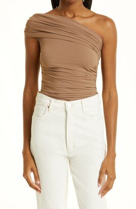 The Ayers Ruched One-Shoulder Bodysuit