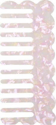 Unique Bargains Women's Acetate Wide Tooth Hair Comb Light Purple 1 Pc