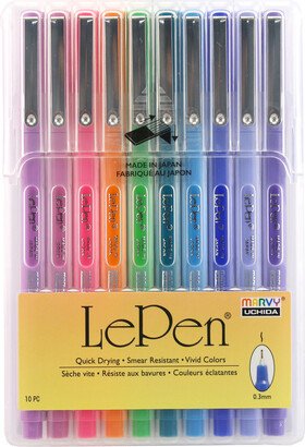 LePen Fine-Point Pens Vivid Brights Pkg/10