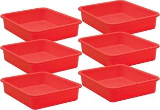 Teacher Created Resources® Red Large Plastic Letter Tray, Pack of 6