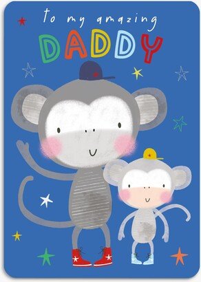 Laura Darrington Design Monkeys Amazing Daddy Birthday Card