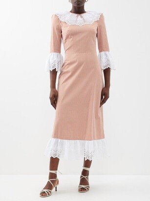 The Dorothy Gingham-cotton Midi Dress