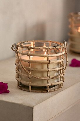 Rattan + Glass Candle, Citronella