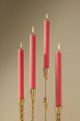 Fluted Taper Candles, Set of 4-AA